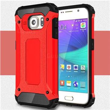 King Kong Armor Premium Shockproof Dual Layer Rugged Hard Cover for Samsung Galaxy S6 G920 - Big Red