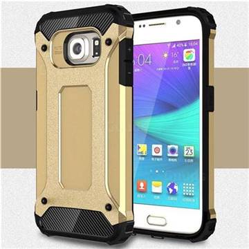 King Kong Armor Premium Shockproof Dual Layer Rugged Hard Cover for Samsung Galaxy S6 G920 - Champagne Gold
