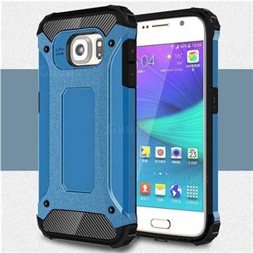 King Kong Armor Premium Shockproof Dual Layer Rugged Hard Cover for Samsung Galaxy S6 G920 - Sky Blue
