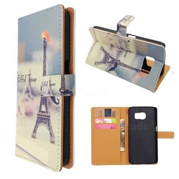 Eiffel Tower Leather Wallet Case for Samsung Galaxy S6 G920 G9200