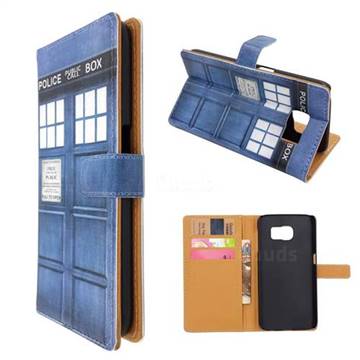 Police Box Leather Wallet Case for Samsung Galaxy S6 G920 G9200