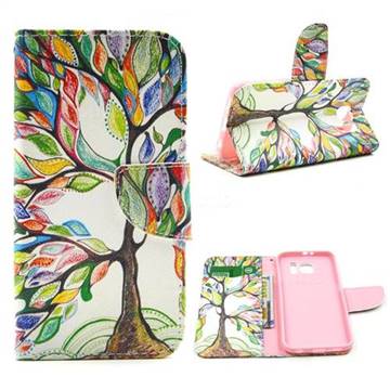The Tree of Life Leather Wallet Case for Samsung Galaxy S6 G920 G9200