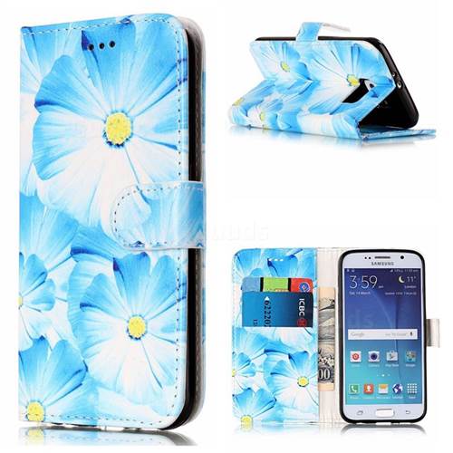 Orchid Flower PU Leather Wallet Case for Samsung Galaxy S6