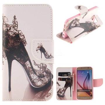 High Heels PU Leather Wallet Case for Samsung Galaxy S6 G920