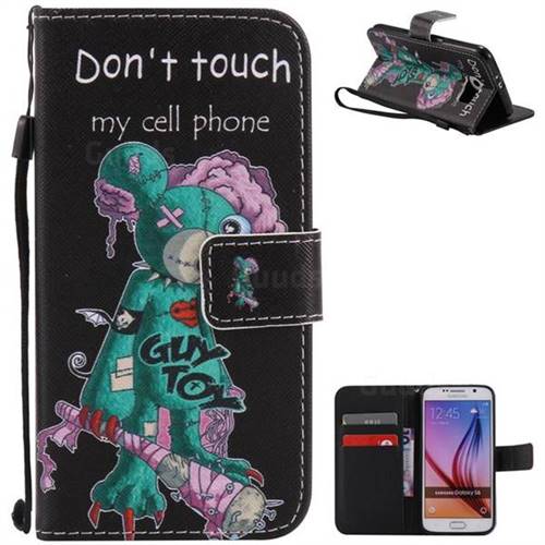 One Eye Mice PU Leather Wallet Case for Samsung Galaxy S6 G920