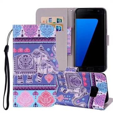 Totem Elephant PU Leather Wallet Phone Case Cover for Samsung Galaxy S6 G920