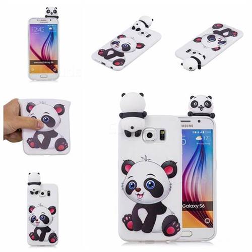 Panda Girl Soft 3D Climbing Doll Soft Case for Samsung Galaxy Note