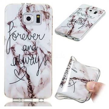 Forever Soft TPU Marble Pattern Phone Case for Samsung Galaxy S6 Edge G925