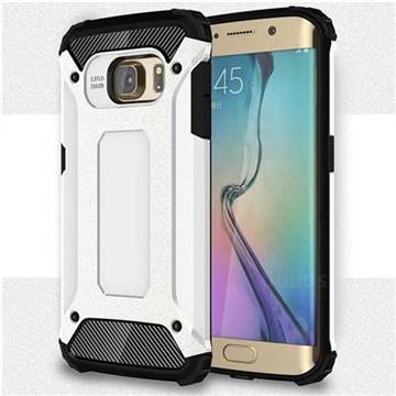 King Kong Armor Premium Shockproof Dual Layer Rugged Hard Cover for Samsung Galaxy S6 Edge G925 - White