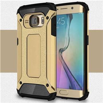 King Kong Armor Premium Shockproof Dual Layer Rugged Hard Cover for Samsung Galaxy S6 Edge G925 - Champagne Gold