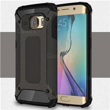 King Kong Armor Premium Shockproof Dual Layer Rugged Hard Cover for Samsung Galaxy S6 Edge G925 - Bronze