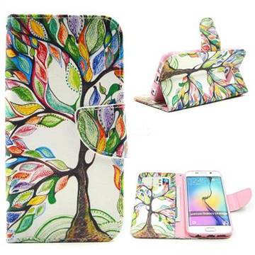 The Tree of Life Leather Wallet Case for Samsung Galaxy S6 Edge G925