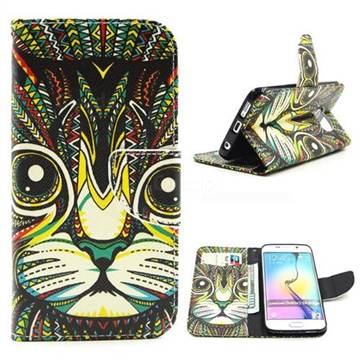 Cat Leather Wallet Case for Samsung Galaxy S6 Edge G925