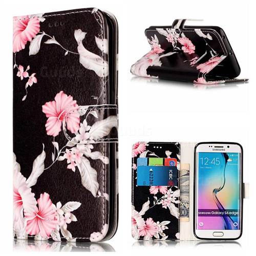 Azalea Flower PU Leather Wallet Case for Samsung Galaxy S6 Edge G925