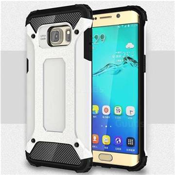 King Kong Armor Premium Shockproof Dual Layer Rugged Hard Cover for Samsung Galaxy S6 Edge Plus Edge+ G928 - White