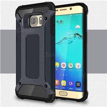 King Kong Armor Premium Shockproof Dual Layer Rugged Hard Cover for Samsung Galaxy S6 Edge Plus Edge+ G928 - Navy