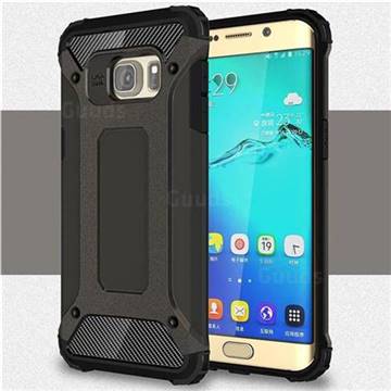 King Kong Armor Premium Shockproof Dual Layer Rugged Hard Cover for Samsung Galaxy S6 Edge Plus Edge+ G928 - Bronze
