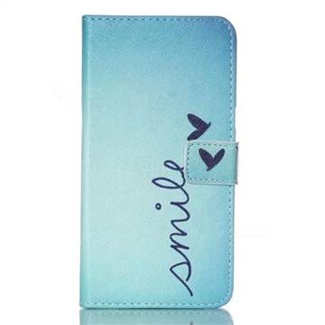 Smile Butterfly Leather Wallet Case for Samsung Galaxy S6 Edge Plus G928 G928P G928A