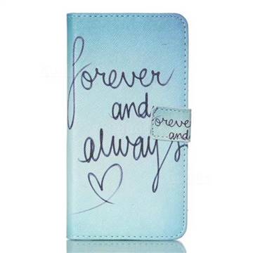 Never And Always Leather Wallet Case for Samsung Galaxy S6 Edge Plus G928 G928P G928A