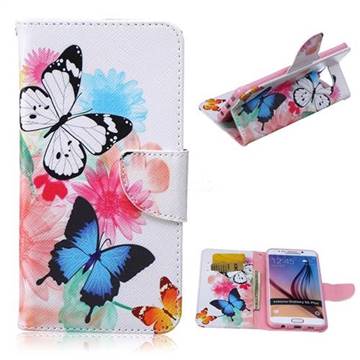 Vivid Flying Butterflies Leather Wallet Case for Samsung Galaxy S6 Edge Plus G928 G928P G928A