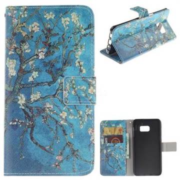 Apricot Tree PU Leather Wallet Case for Samsung Galaxy S6 Edge Plus Edge+ G928