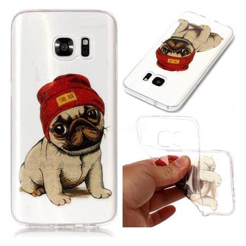 Pugs Dog Super Clear Soft TPU Back Cover for Samsung Galaxy S7 G930