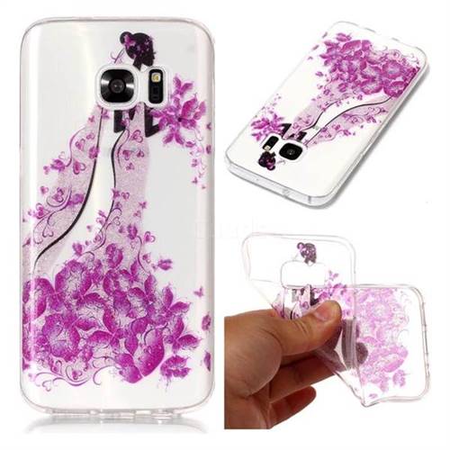 Princess Super Clear Soft TPU Back Cover for Samsung Galaxy S7 G930