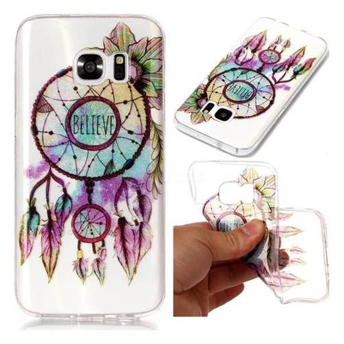 Flower Wind Chimes Super Clear Soft TPU Back Cover for Samsung Galaxy S7 G930