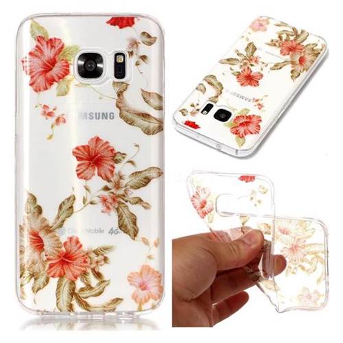 Blossom Azalea Super Clear Soft TPU Back Cover for Samsung Galaxy S7 G930