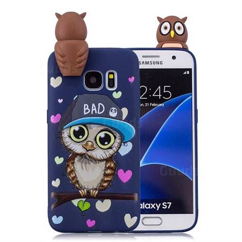 Bad Owl Soft 3D Climbing Doll Soft Case for Samsung Galaxy S7 G930