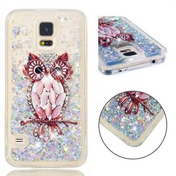Seashell Owl Dynamic Liquid Glitter Quicksand Soft TPU Case for Samsung Galaxy S7 G930