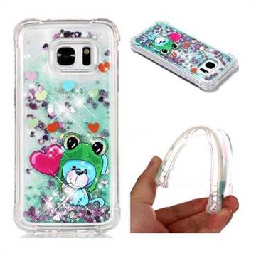 Heart Frog Lion Dynamic Liquid Glitter Sand Quicksand Star TPU Case for Samsung Galaxy S7 G930