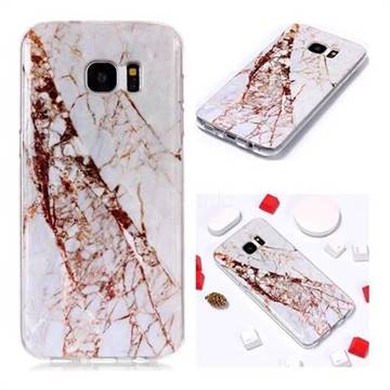 White Crushed Soft TPU Marble Pattern Phone Case for Samsung Galaxy S7 G930