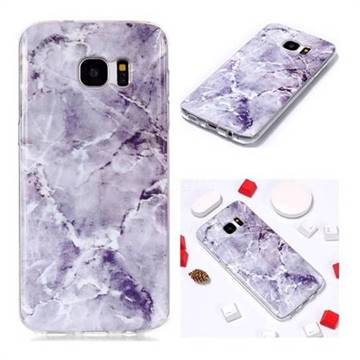 Light Gray Soft TPU Marble Pattern Phone Case for Samsung Galaxy S7 G930