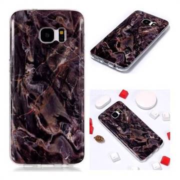 Brown Soft TPU Marble Pattern Phone Case for Samsung Galaxy S7 G930