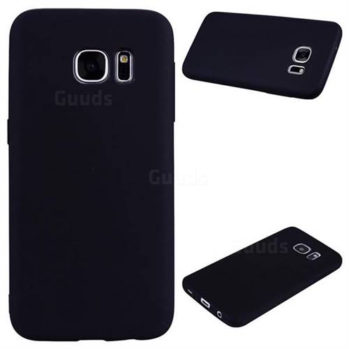 Candy Soft Silicone Protective Phone Case for Samsung Galaxy S7 G930 - Black