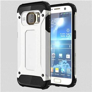 King Kong Armor Premium Shockproof Dual Layer Rugged Hard Cover for Samsung Galaxy S7 G930 - White