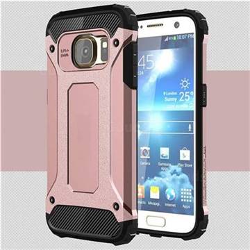King Kong Armor Premium Shockproof Dual Layer Rugged Hard Cover for Samsung Galaxy S7 G930 - Rose Gold