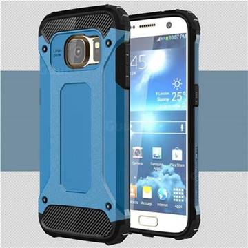 King Kong Armor Premium Shockproof Dual Layer Rugged Hard Cover for Samsung Galaxy S7 G930 - Sky Blue
