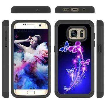 Dancing Butterflies Shock Absorbing Hybrid Defender Rugged Phone Case Cover for Samsung Galaxy S7 G930