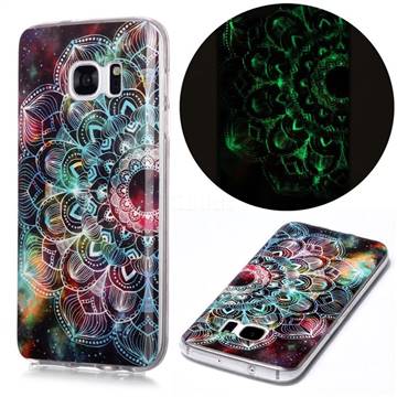 Datura Flowers Noctilucent Soft TPU Back Cover for Samsung Galaxy S7 G930