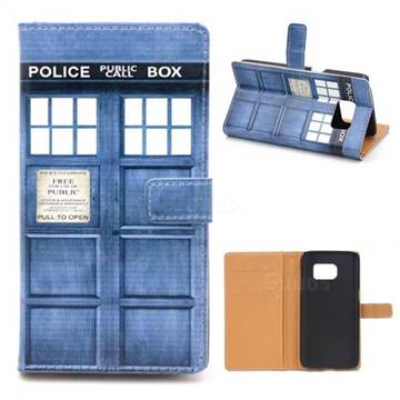 Police Box Leather Wallet Case for Samsung Galaxy S7 G930