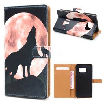 Moon Wolf Leather Wallet Case for Samsung Galaxy S7 G930