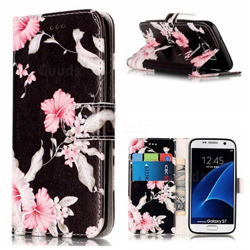 Azalea Flower PU Leather Wallet Case for Samsung Galaxy S7 G930
