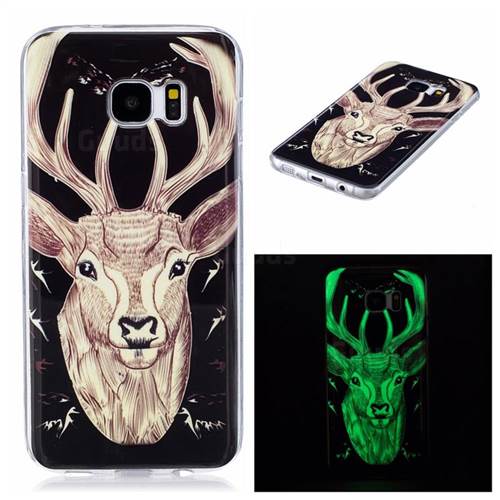 Fly Deer Noctilucent Soft TPU Back Cover for Samsung Galaxy S7 Edge
