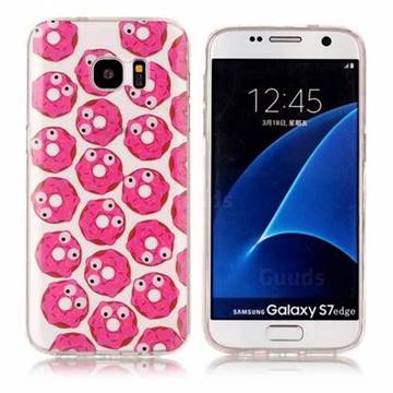 Eye Donuts Super Clear Soft TPU Back Cover for Samsung Galaxy S7 Edge s7edge