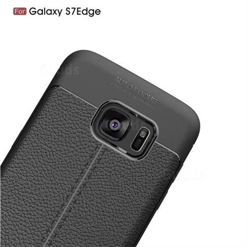 Luxury Auto Focus Litchi Texture Silicone Tpu Back Cover For Samsung