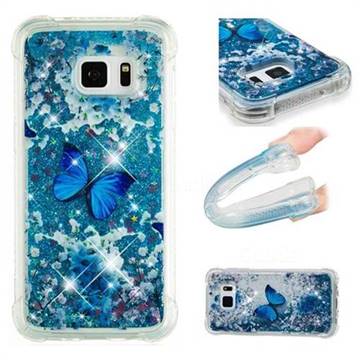 Flower Butterfly Dynamic Liquid Glitter Sand Quicksand Star TPU Case for Samsung Galaxy S7 Edge s7edge