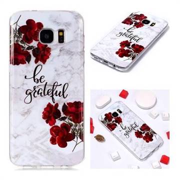 Rose Soft TPU Marble Pattern Phone Case for Samsung Galaxy S7 Edge s7edge