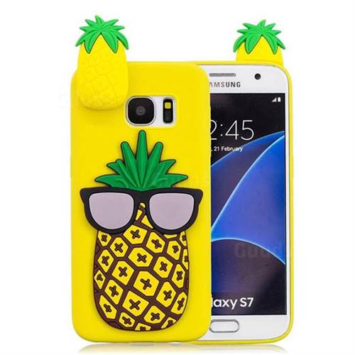 Big Pineapple Soft 3D Climbing Doll Soft Case for Samsung Galaxy S7 Edge s7edge